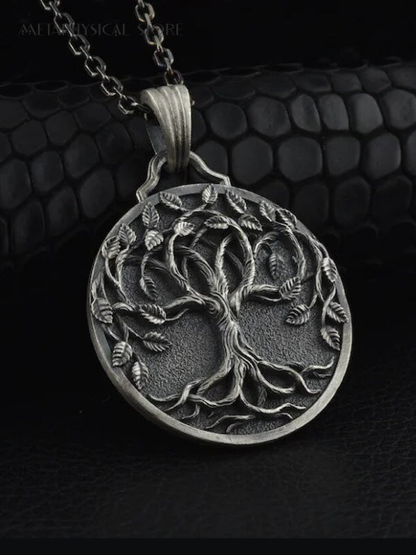 Tree of life medallion necklace