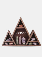 Triangle crystal shelf