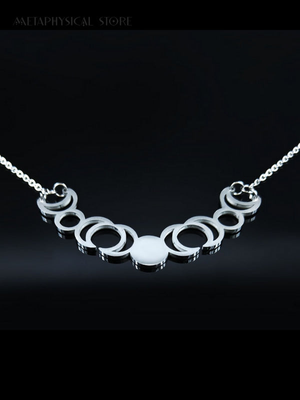 Triple moon necklace