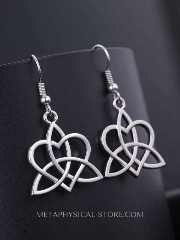 Triquetra Heart Earrings