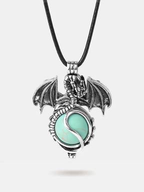 Turquoise Dragon Necklace - Turquoise