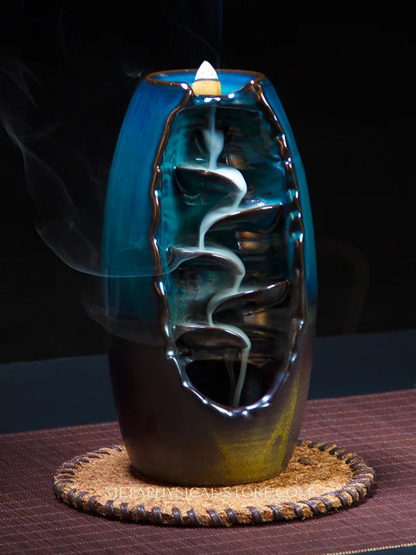 Waterfall incense burner