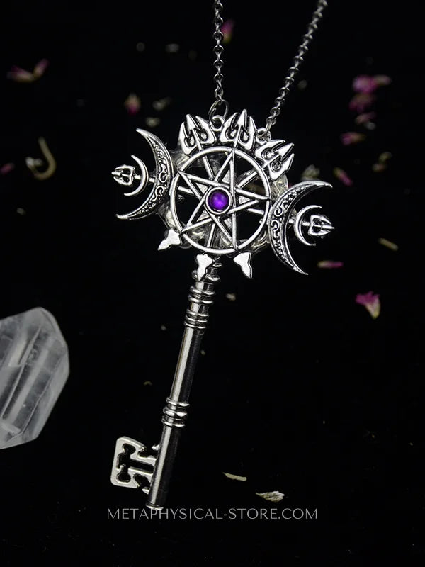 Witches Key Necklace