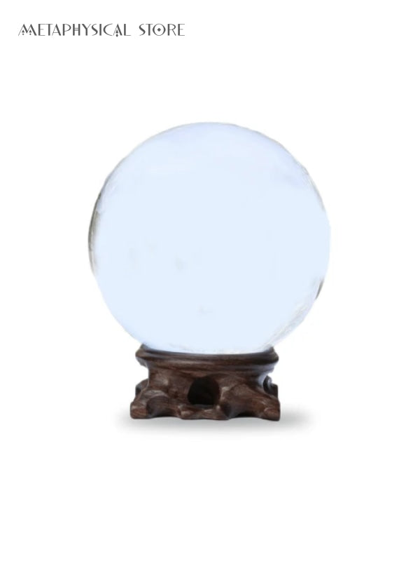 Wooden crystal ball stand
