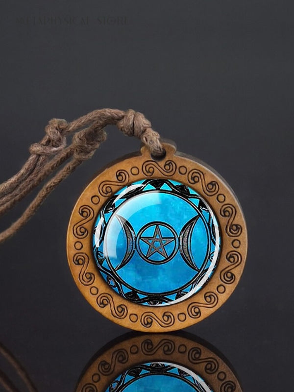 Wooden Pentacle necklace