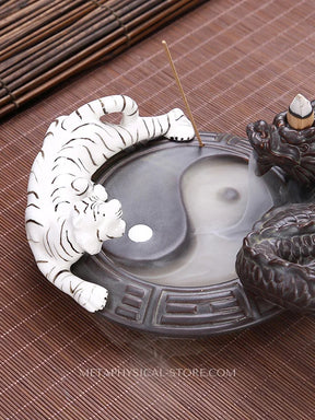 Yin Yang incense burner